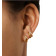 Shein Pair Luxurious Sparkly Cubic Zirconia Stone Double Huggie Earrings Stylish And Simple Golden Hoop Earrings For Women And Girls