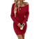 Shein Womens Solid Color Round Neck Long Sleeve Waist Casual Sweater Dress Autumn Winter