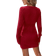 Shein Womens Solid Color Round Neck Long Sleeve Waist Casual Sweater Dress Autumn Winter
