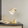 Lindby Tischleuchte Ilmar Ø 12 cm Beige/Weiß Tischlampe 38cm