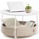 Vasagle with storage round center living room Coffee Table 29.5"