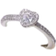 Shein 1pc Glamorous Cubic Zirconia Heart Decor Ring For Women For Gift