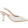 Shein Pointed Toe Slingback Kitten Heels - White