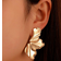 Shein Fashionable Flower Decor Stud Earrings For Women For Daily Decoration