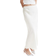 H&M Crinkled Satin Maxi Skirt - White