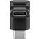 Wentronic USB C-USB C M-F Angled Adapter
