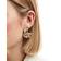 ASOS DESIGN Drop Earrings Textured Leaf - Gold Tone
