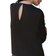 H&M Ladies Black Pleat-detail satin blouse