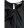 H&M Ladies Black Pleat-detail satin blouse