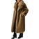 Shein New Autumn Winter Fashion Faux Fur Long Coat Elegant Lady Furry Parka Outerwear