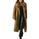Shein New Autumn Winter Fashion Faux Fur Long Coat Elegant Lady Furry Parka Outerwear