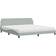 vidaXL Cama Con Colchón Terciopelo Gris Claro 200x200 cm