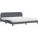 vidaXL Matelas Gris Clair 200x200 cm Velours