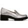 Naturalizer Cabaret Loafer Women's Silver Metallic Loafers Block Lug