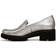 Naturalizer Cabaret Loafer Women's Silver Metallic Loafers Block Lug