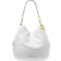 Michael Kors MK Lillie Large Pebbled Leather Shoulder Bag White Michael Kors