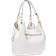 Michael Kors MK Lillie Large Pebbled Leather Shoulder Bag White Michael Kors