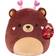 Squishmallows 10" Omar The Bear Officially Licensed Kellytoy Valentine's Day Plush Collectible Soft & Squishy Bear Stuffed Animal Toy Add to Your Squad Gift for Kids, Girls & Boys 10 Inch