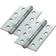 4fire Ball Bearing Hinge Polished 3mm FD130 pack of 3 Silver 3pcs 102x76mm