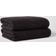 Threshold 2pk Quick Dry Ribbed Washed Bath Towel Black (137.2x76.2cm)
