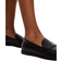 Topshop Carey Leather Loafers with Ruched Detail - Black