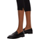 Topshop Carey Leather Loafers with Ruched Detail - Black
