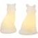 Sirius Figure Fox Edda White Julebelysning 2stk