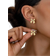 Shein pair Geometric Minimalist Chic Butterfly Stud Earrings All Seasons