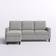Lark Manor Aadvik Modern Standard Chaise 76.4" Sofa 77.6" 2pcs 3 Seater