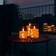 Olsen Home Glass Transparent LED-ljus 17.5cm 3st
