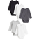 H&M Baby Grå 5-pak bodyer 9-12M