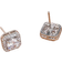 Shein Cubic Zirconia Decor Stud Earrings