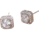 Shein Cubic Zirconia Decor Stud Earrings