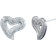 Shein Cubic Zirconia Heart Stud Earrings