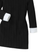 Shein Toddler Girls Contrast Collar Keyhole Back Dress