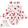 Shein Baby Girl Heart Pattern Ruffled Bodysuit