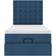 vidaXL Ottoman-Bett mit Matratze und LEDs Blau 100x200 cm Stoff Rahmenbett 100x203cm