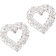 Shein pair Trendy Elegant New Style Geometric HeartShaped Rhinestone Stud Earrings For Women Daily Casual Birthday Gifts
