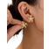 Shein Pair Geometric Pearl Starfish Stud Earrings