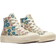 Converse White Chuck Taylor All Star Lift Platform Floral Tapestry High Top Sneakers - Egret/Nat Ivo/Blk