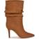 Nine West Slouch Dress Booties Dark Natural
