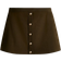 H&M Button-Front Fine-Knit Skirt Green