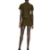 H&M Button-Front Fine-Knit Skirt Green