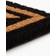 H&M Mønstret Dørmåtte I Kokosfiber 45x70 - Sort Beige, Sort 45x70cm