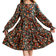 Shein Tween Girls Dusty Floral Print Flounce Sleeve Ruffle Hem Dress