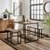 Dunelm Charlie 4 Rectangular Table with 2 Benches Dining Set 70x110cm 3pcs