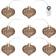 Sirius Millie Garlande 8 LED Dark Oak Ljusslinga 8 Lampor