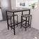 Home Discount Vida Roslyn 2 Bar Of 2 Dining Set 50x100cm 3pcs