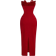 Shein Red Floral Ruched Bodycon Midi Dress For WomenFall Wedding Guest DressHomecoming DressesBrunch Women OutfitVestidos ElegantFallWinter DressesConcert