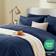 CozyLux Queen Comforter Set 7 Pieces Navy Bedspread Blue (223.5x223.5cm)